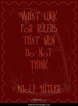 Hitler quotes