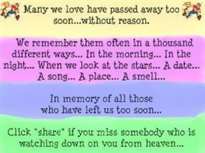 quotes about missing someone in heaven an angel in heaven at quotes ...