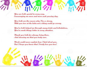 Christmas Handprint Poem for Parents