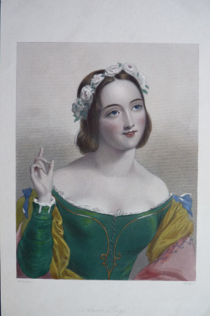 Antique Hand Colored Engravings, Shakespeare Characters, Heroines ...