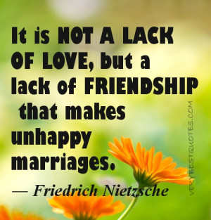 Marriage picture quote – It is not a lack of love, but a lack of ...
