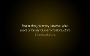 Fear Nothing Quote - HD Wallpaper
