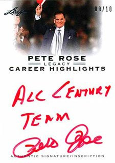 2011 LEAF PETE ROSE LEGACY HOBBY BASEBALL BOX ROSE AUTOGRAPH !