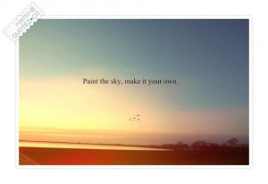Paint the sky quote