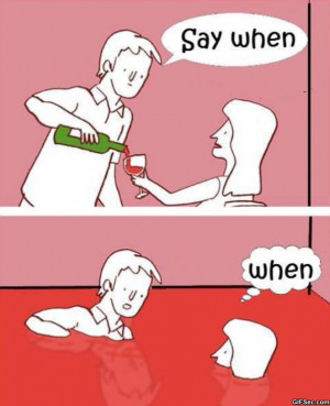 Drinking wine