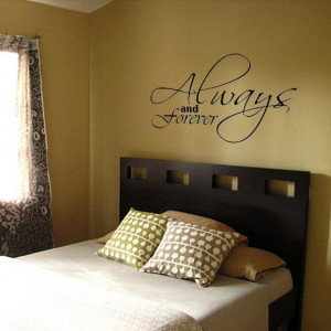 Home / Always and Forever Wall Quote Vinyl Wall Art Decal