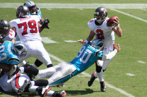 Chris Simms was brutalized by the Carolina Panthers defense during a ...