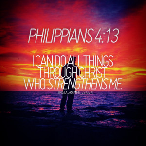 ... 13 Christ Strengthens Me Bible Verse graphic from Instagramphics