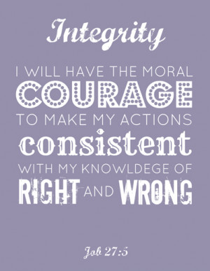 LDS Young Women Integrity printable