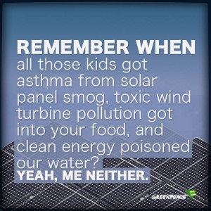 When you factor in the health issues, the pollution, climate change ...