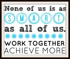 Free printable poster - for teamwork motivation at work or at home # ...