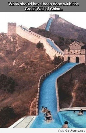 Great wall of China idea - Funny Pictures, Funny Quotes, Funny Memes ...