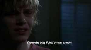 horror story, couple, cry, evan peters, kiss, love, movie, quote ...