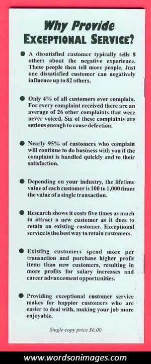 Customer service quotes