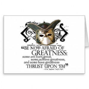Twelfth Night Quote Greeting Card