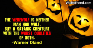 The Werewolf Neither Man...