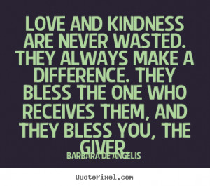 Kindness Quotes love and kindness are never