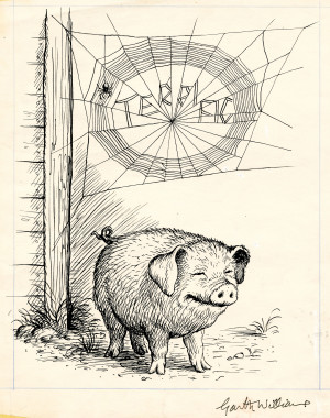 Terrific' illustration from 'Charlotte's Web' by Garth Williams