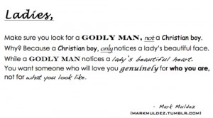 ... feel about finding a godly man summed up in a paragraph. Yes