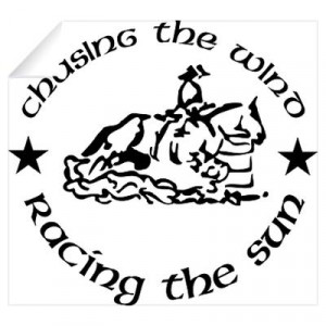 ... > Wall Art > Wall Decals > Chasing The Wind Barrel Racing Wall Decal