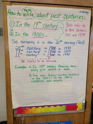 Using this anchor chart while teaching Lyddie by Katherine Paterson