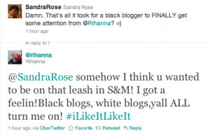 TWITTER FIGHT|RIHANNA VS BLOGGER SANDRA ROSE