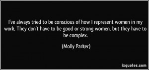 More Molly Parker Quotes