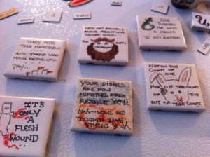 Monty Python and the quest for the holy grail hand drawn magnets set ...