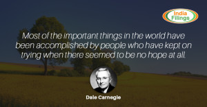 Dale Carnegie Quote on Perseverance