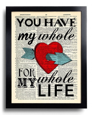 Anatomy you have my whole Heart Quote Art Print by PrintsVariete, $10 ...