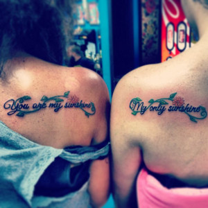 Mommy daughter tattoo 