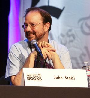 in this photo john scalzi author john scalzi speaks onstage at the