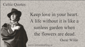 Cartoon illustration of Oscar Wilde quote: 