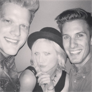 Scott with Brittany Snow and Alexander Kirk