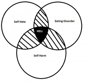mine depression eating disorder self harm self hate ed