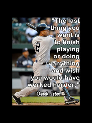 Baseball Poster Derek Jeter Yankees Fan Photo Quote Wall Art Print 5x7 ...