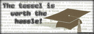 graduates quote cap and tassle : graduation Day quote timeline cover