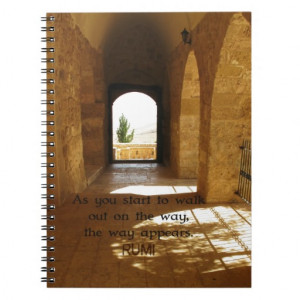 Uplifting Spiritual RUMI quote Spiral Note Book