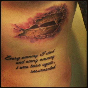 Decaying ribs and chuck Palahniuk quote