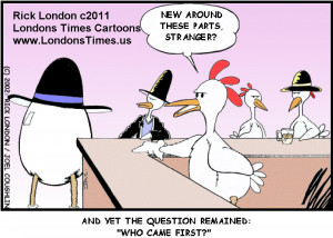 Chickens & Eggs Of The Old West by Londons Times Cartoons