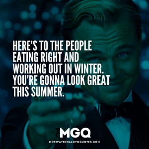 Here’s to the people eating right and working out in winter. You ...