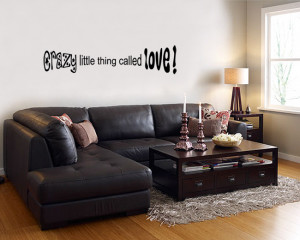 Crazy Little Thing Called Love (Queen/Elvis) Lyric Wall Decal