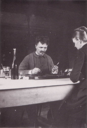 August Strindberg et sa femme Siri Von Essen (qui incarna Mademoiselle ...