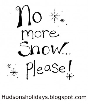 No more snow ...please! freebie friday