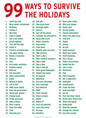 99 Ways to Survive the Holidays