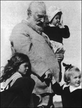The great inventor, Alexander Graham Bell, with his grandchildren at