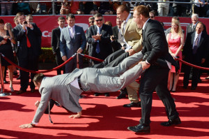 Gronk Grinds it Out with Hot Tennis Chick on The Red Carpet