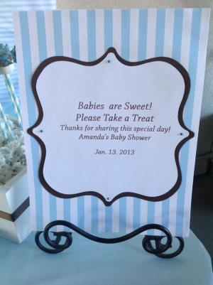 Cute sign! #candy #ideas #favors #candybuffet #candytable #babyshower