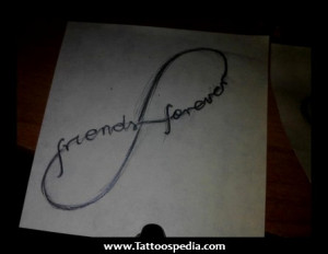 Infinite Friendship Tattoo Sketch
