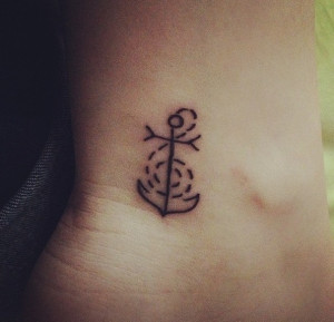 25. “This tattoo symbolizes that music is my anchor and it’s what ...